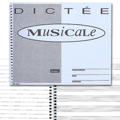 Cahier De Dictees Musicales 48 Pages Archambault